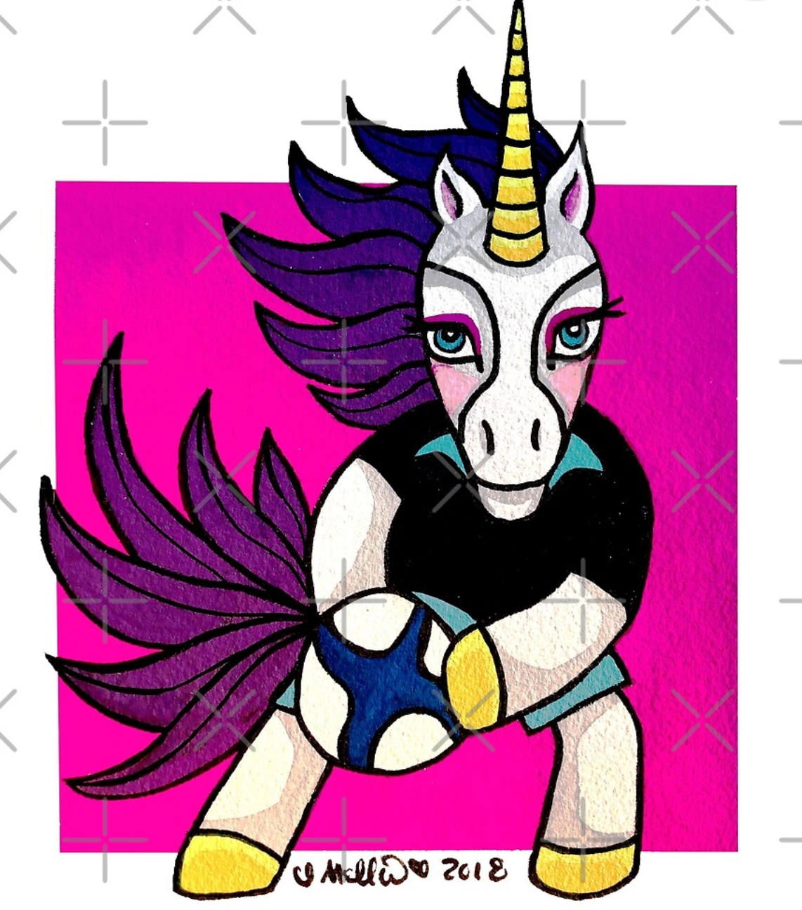 Sporticorn: Scrumhalf Rugby Unicorn