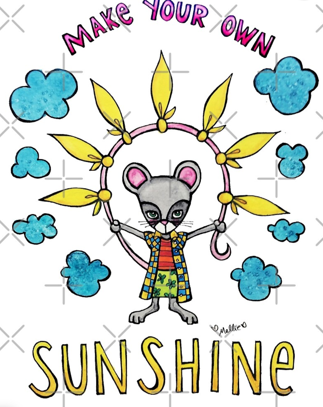 Animals of Inspiration: Make Your Own Sunshine: Mouse Illustration