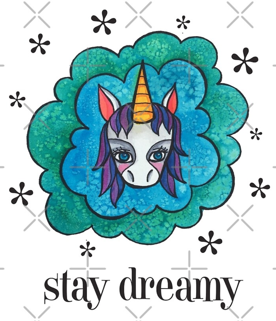 Animals of Inspiration: Stay Dreamy: Unicorn Illustration