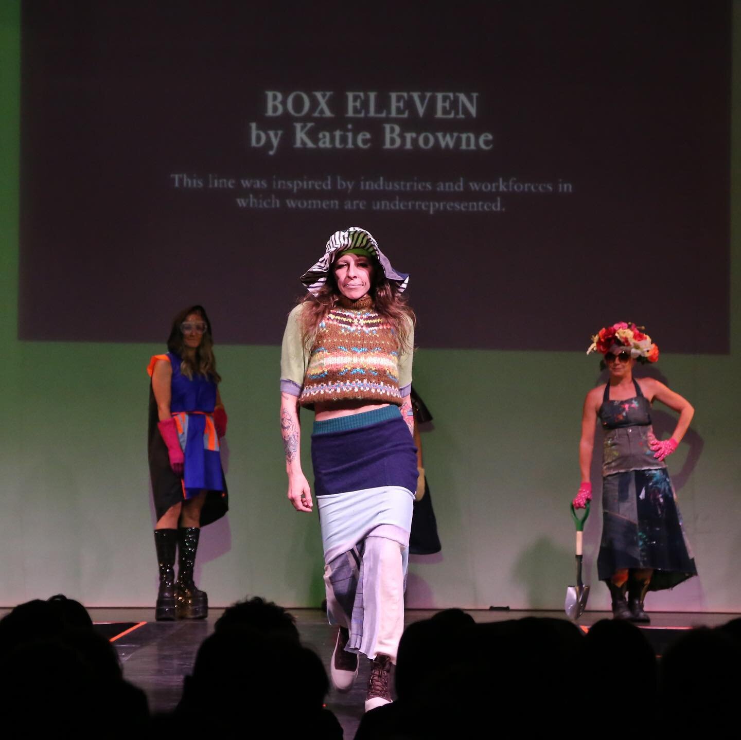Not only was I able to perform in 4 dance pieces with @comotioncarbondale during the annual Green is the New Black Fashion Extravaganza&hellip; I was also invited to walk in two fashion lines: @boxeleven and @chloecoopercreative. Yes, it was a lot of