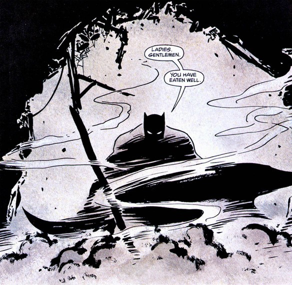 One of the best panels from batman: year one .