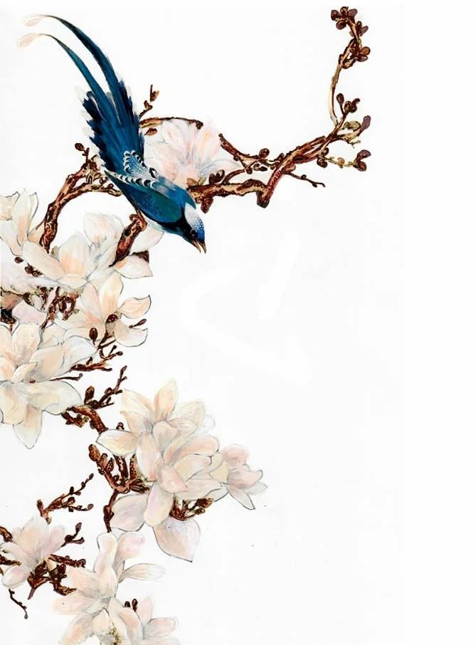 Hand painted bird of paradise 