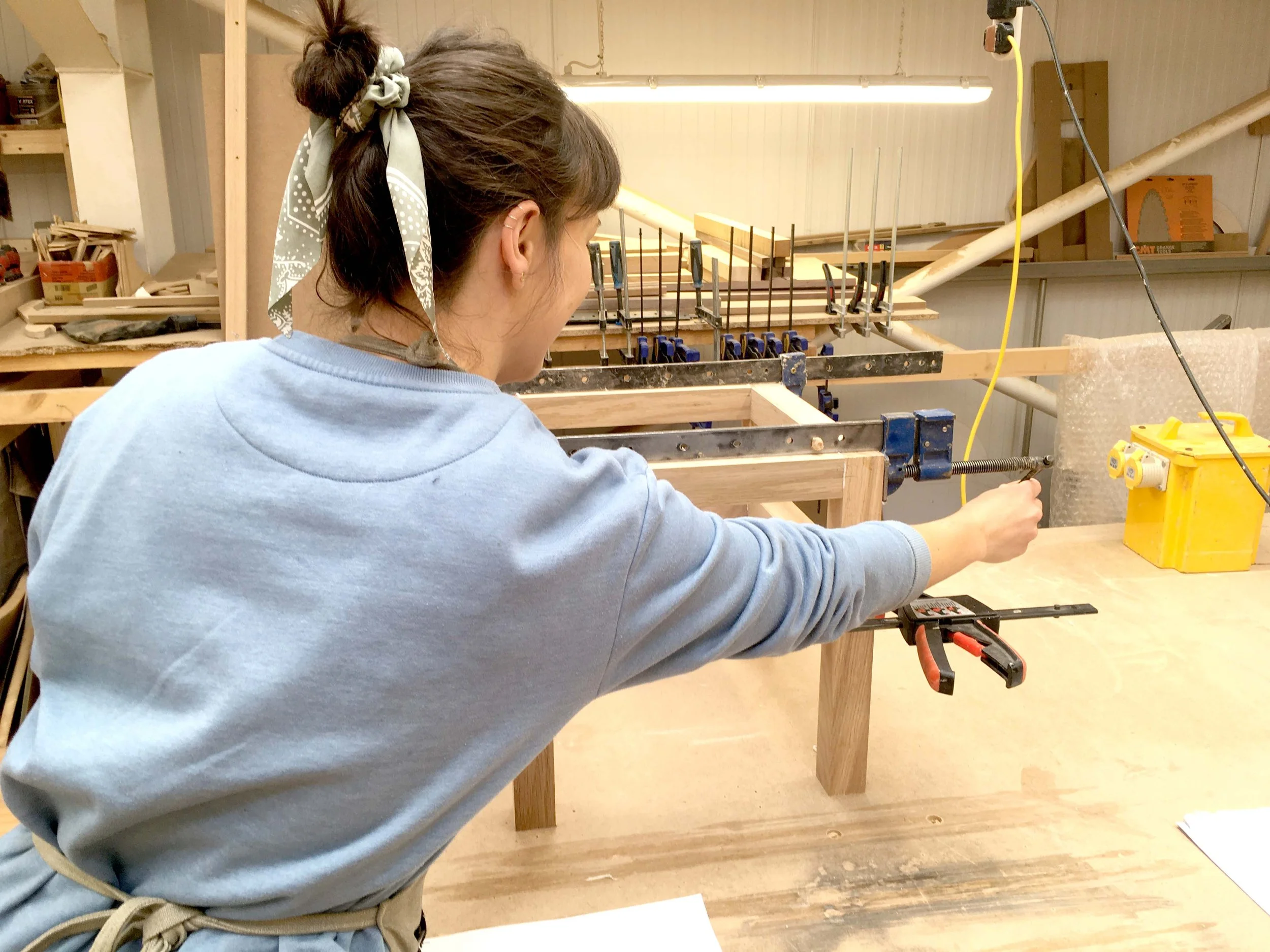construction in the joinery workshop