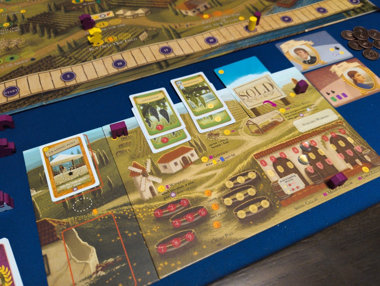Favorite Board Games I played in 2023 - Viticulture