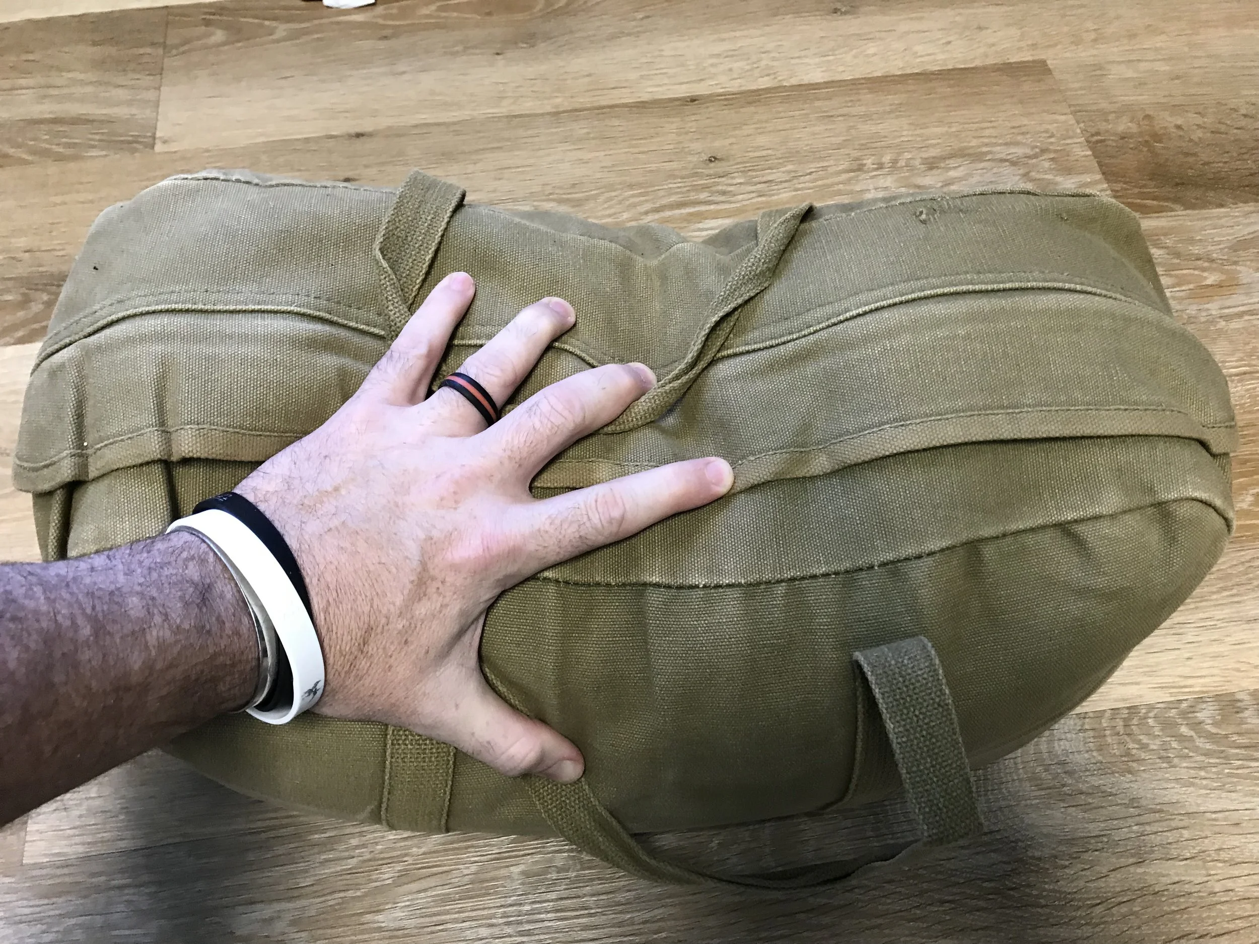 The Tool Bag - Hand for size reference 