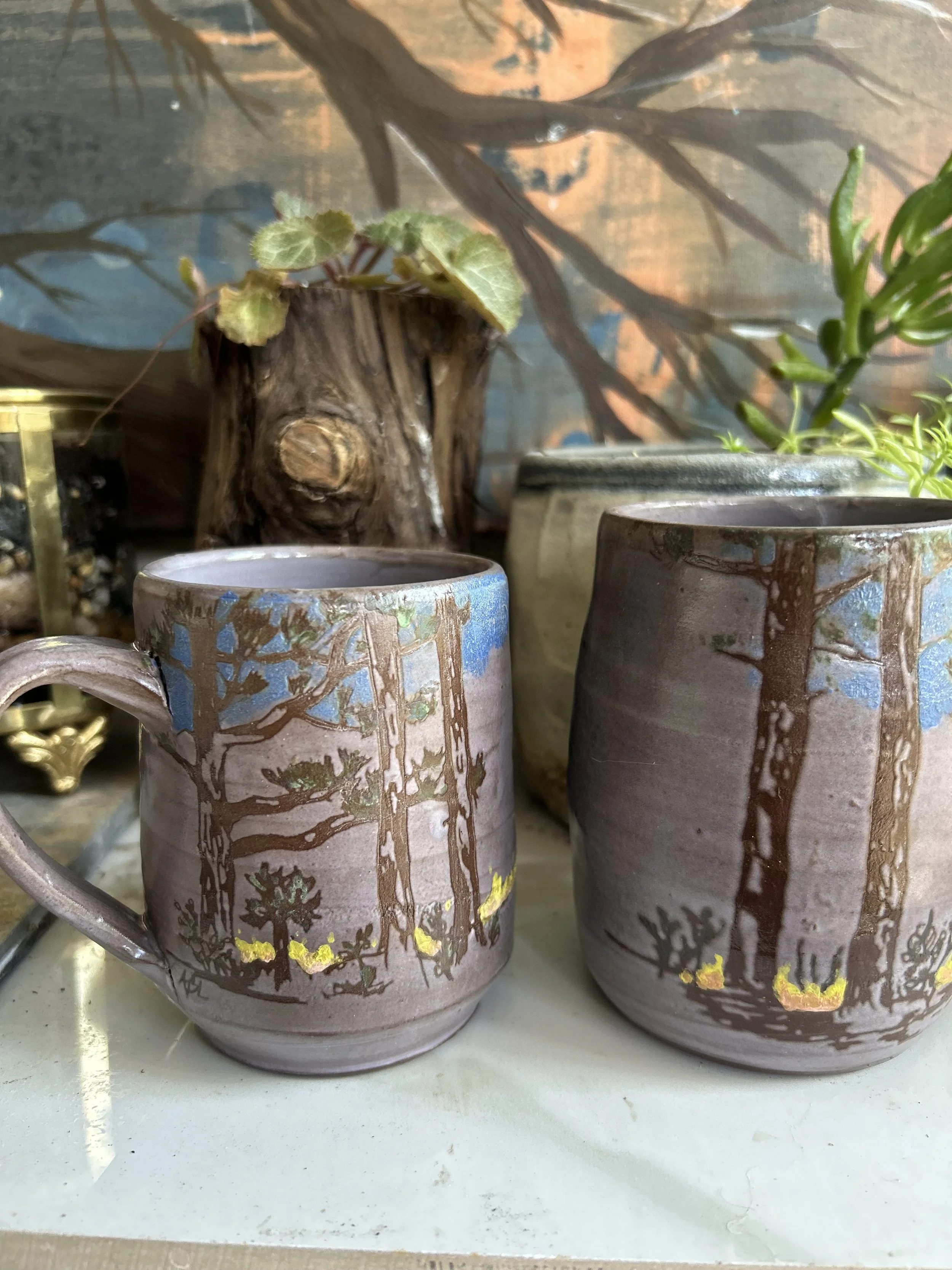 Fire in the Pines mugs by Mercedes and Annastasha.jpg