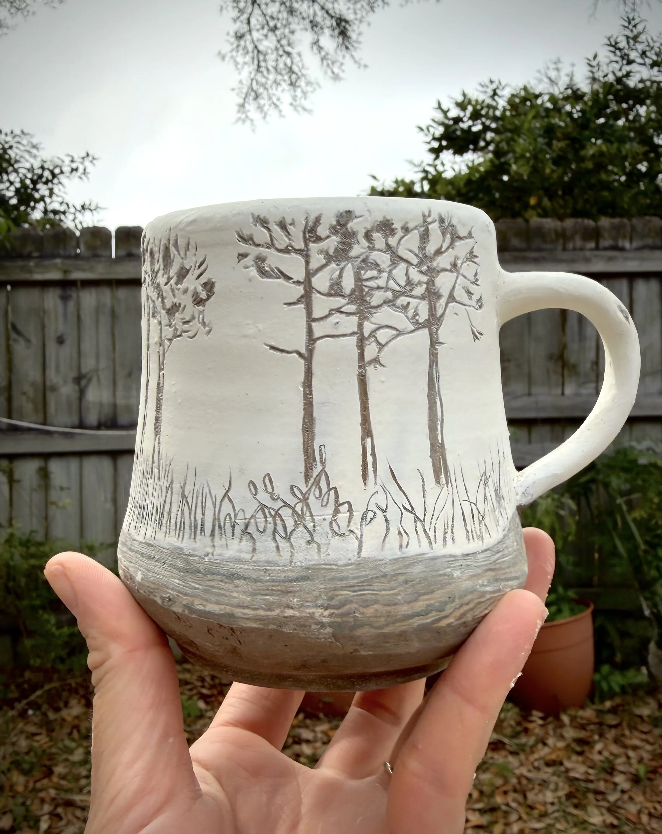Fire in the Pines carved mug.jpg
