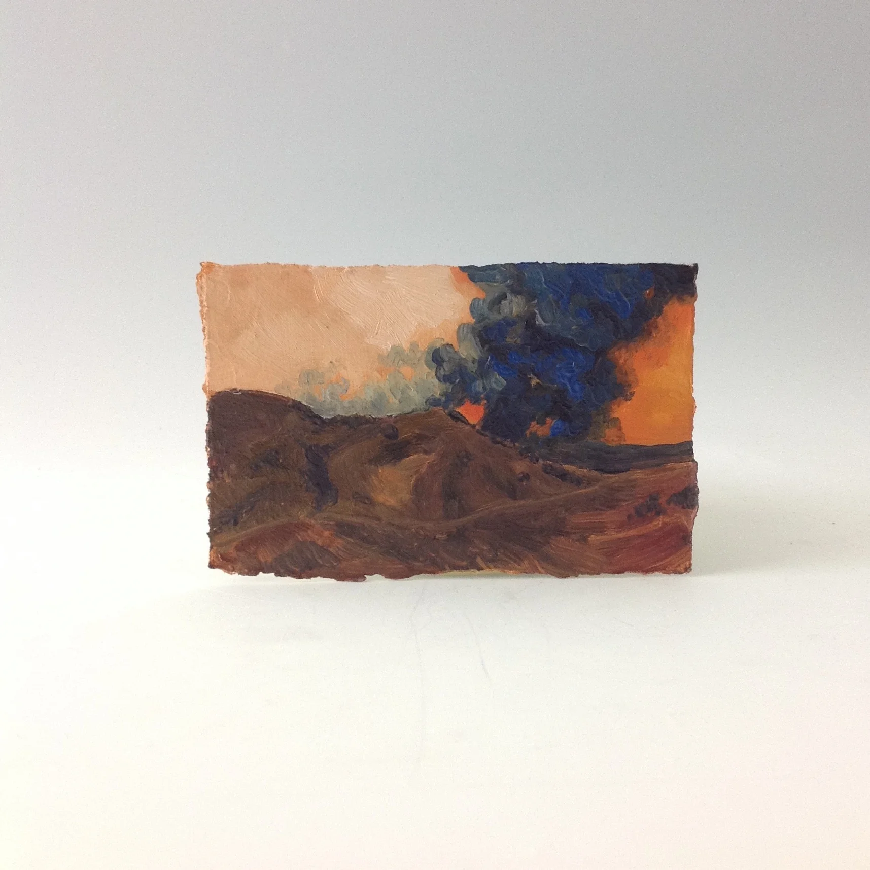 Nature's Sequence Oil on paper 2.5x4 inches