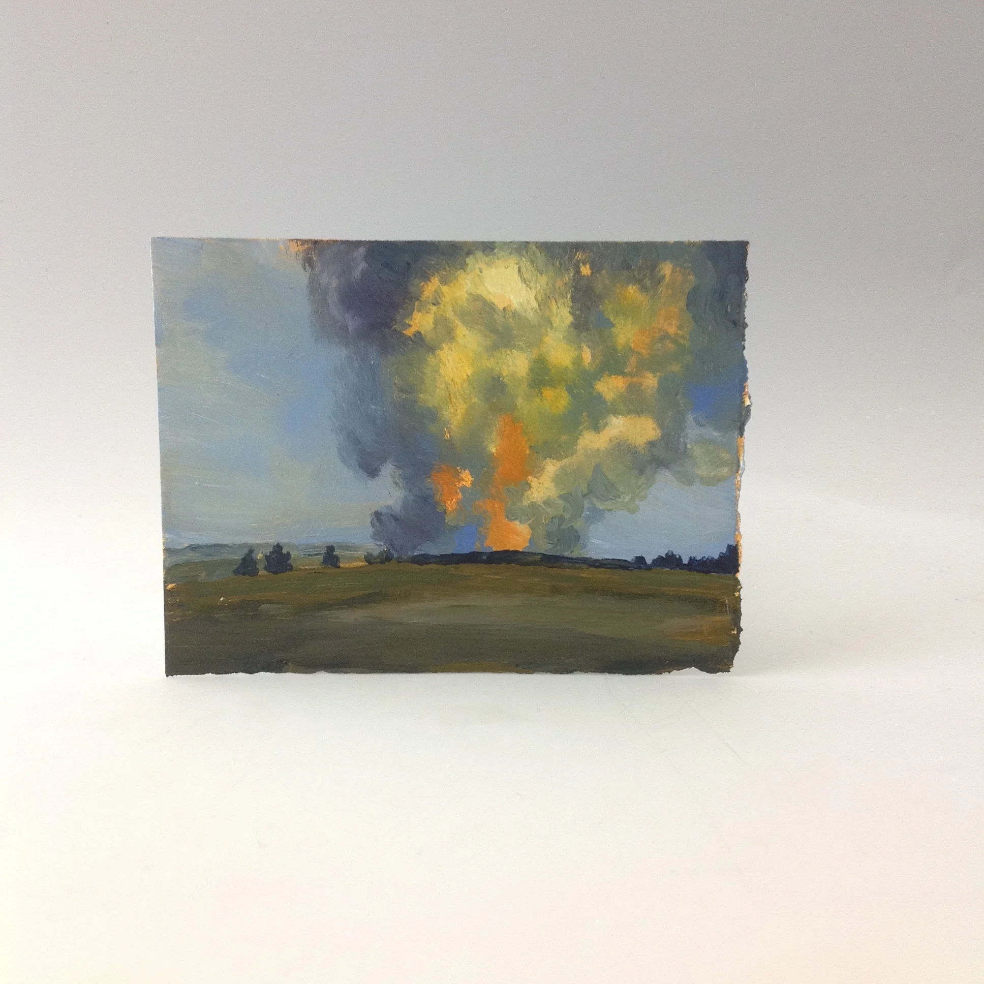 8/28 Birthday Series Acrylic on paper 3x4 inches
