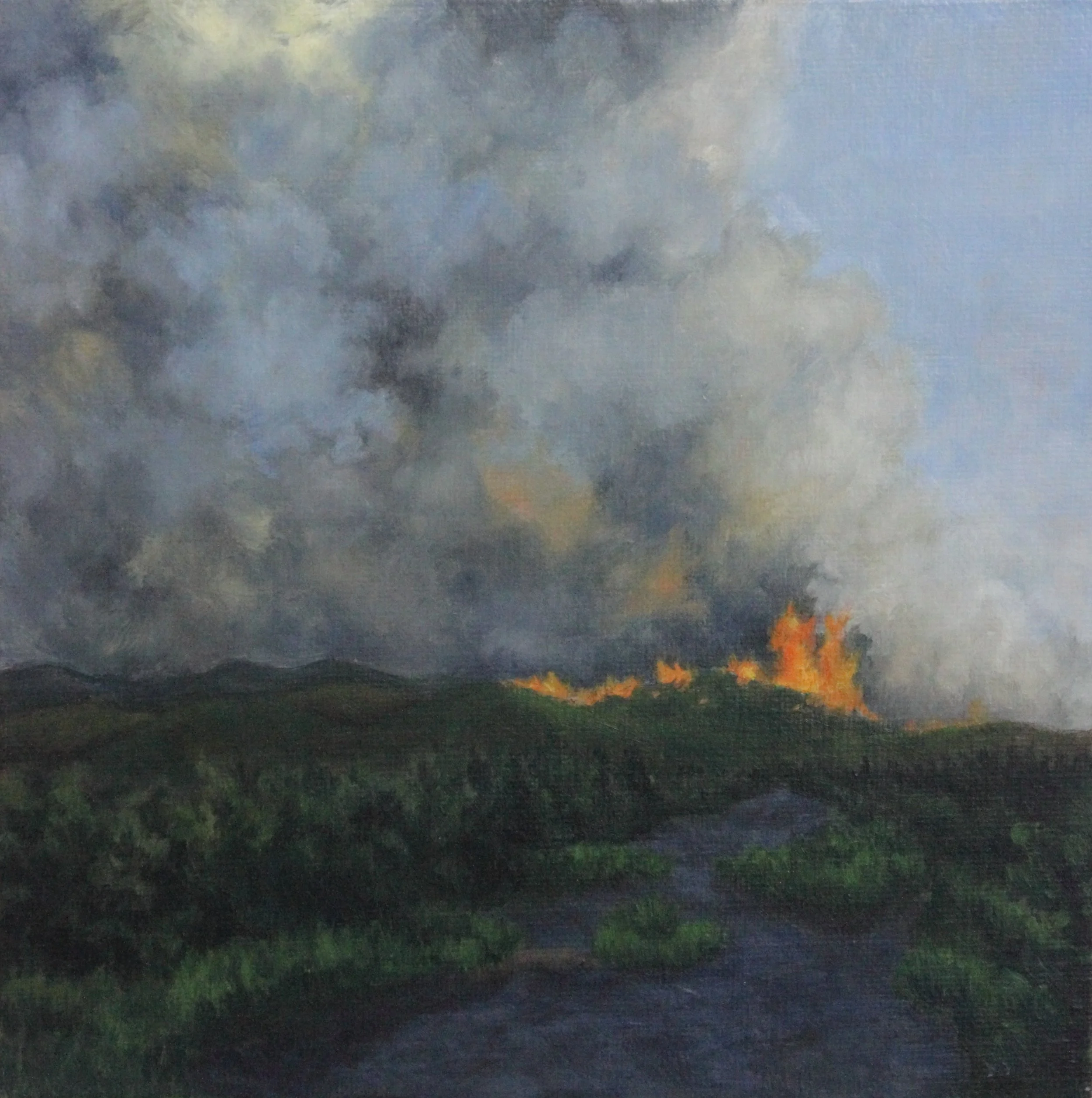 Midday Flare 2013 8x8'' acrylic.JPG