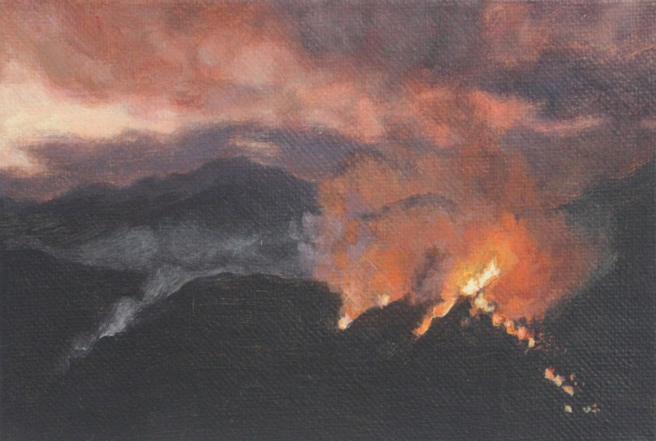 Burning at Sunset 2013 5x7'' acrylic.JPG