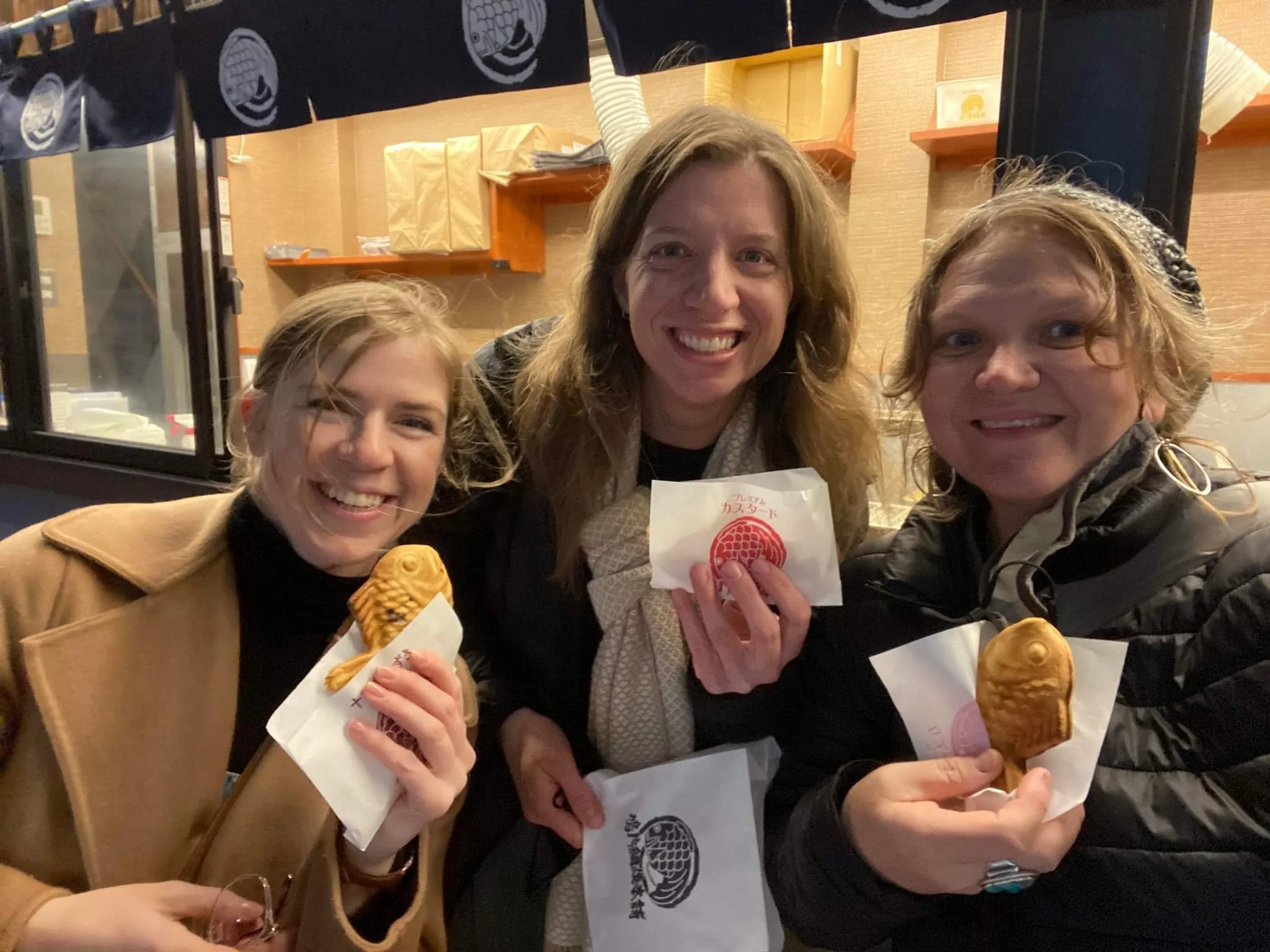 Enjoying Taiyaki