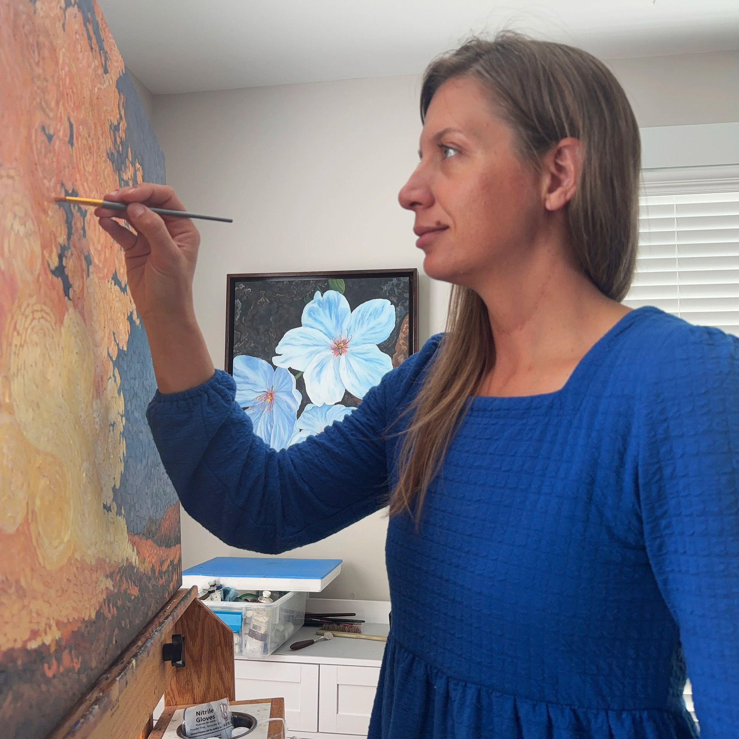 annastasha at the easel