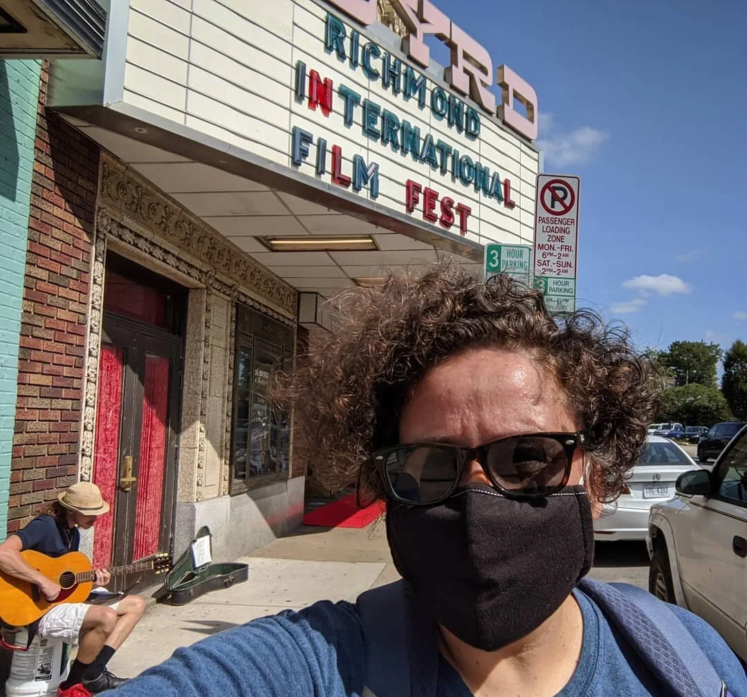 Stepping into a theater for the first time since March to watch @lifeinsynchro screening at the @rvafilmmusicfest ⛸️🎥