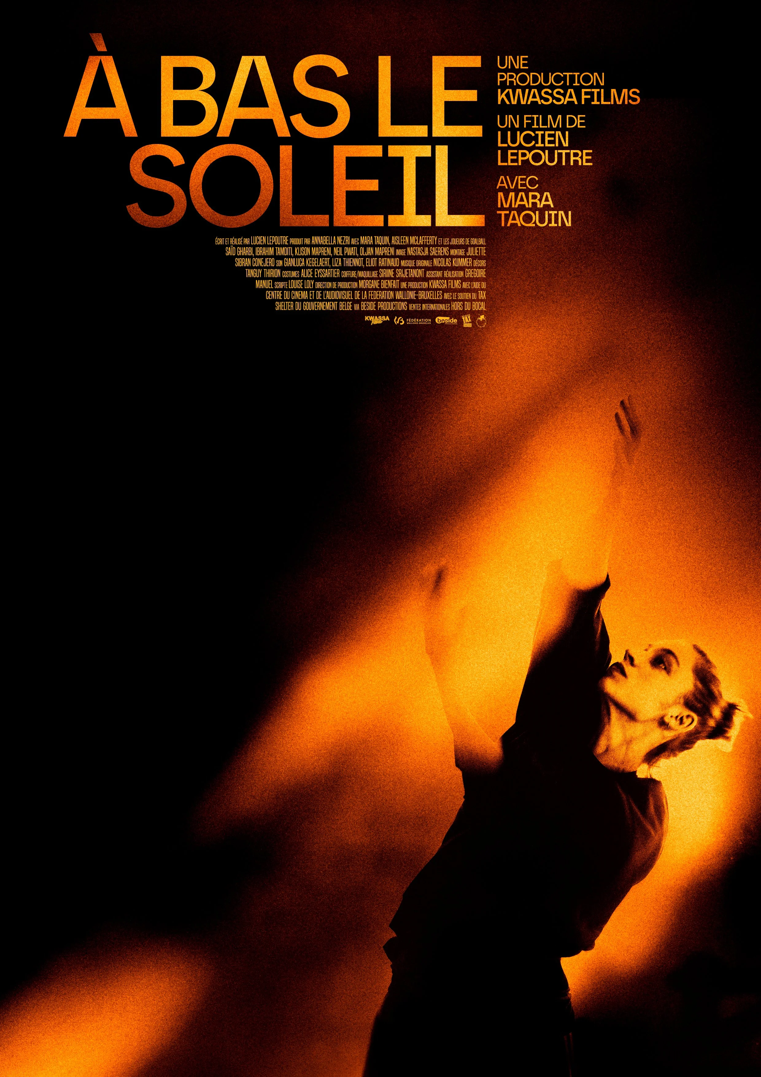 AFFICHE POUR LE FILM "à bas le soleil" DE LUCIEN LEPOUTRE