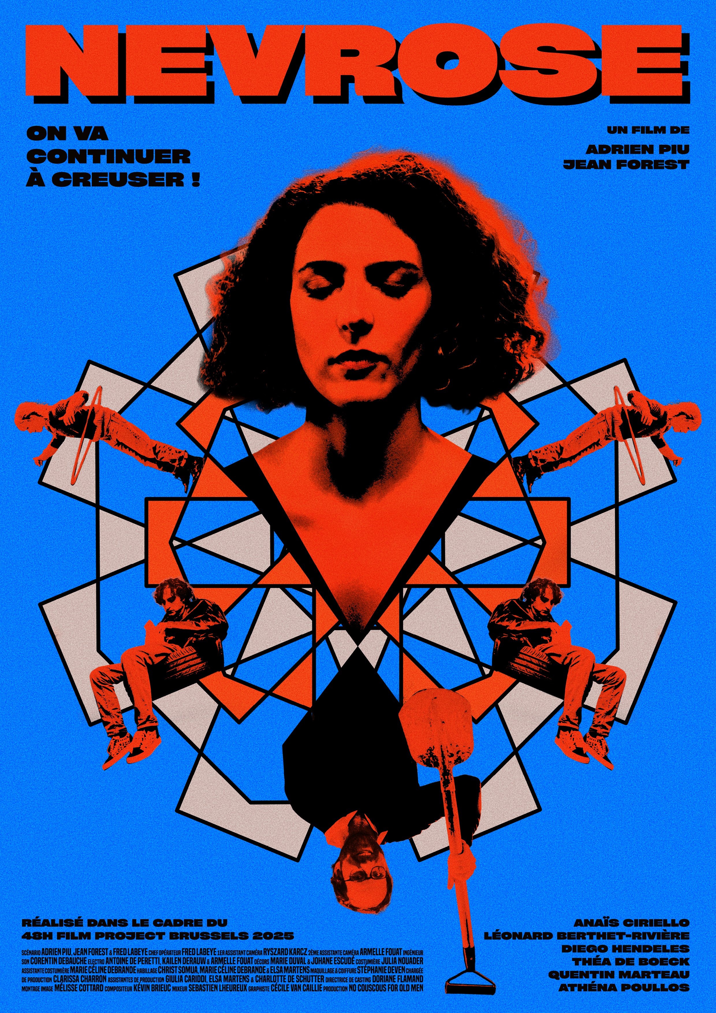 Affiche pour le film "Nevrose" de Jean Forest & Adrien Piu