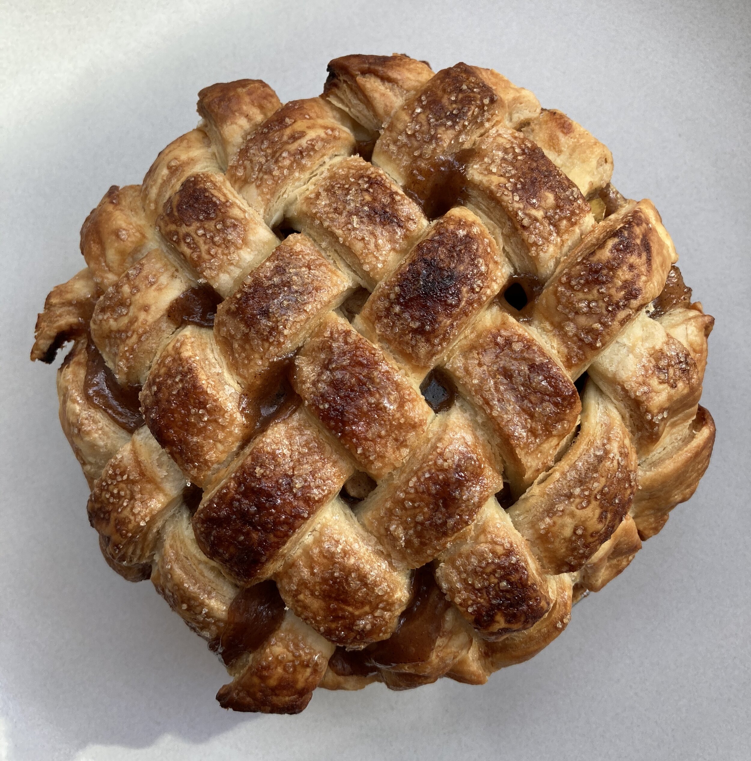 Mini Apple Quince Pie - Lattice