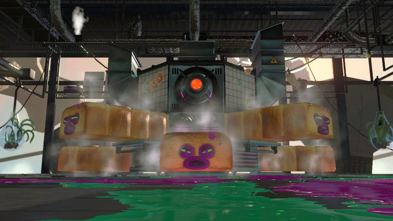 Yes, that is a boss from Splatoon 2. Octo Oven - "425˚of Pain"