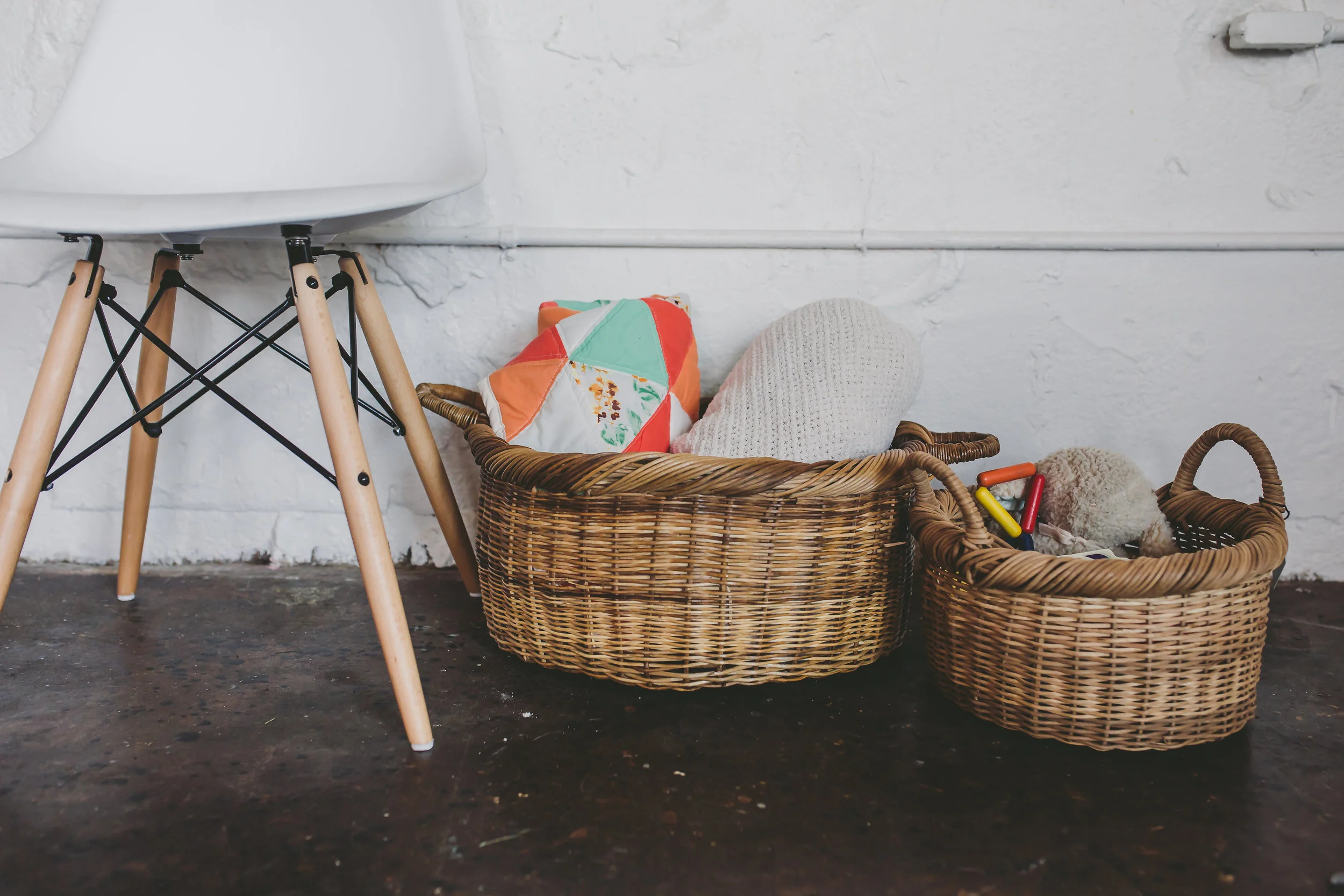 Handmade in Costa-Rica fairtrade wicker baskets medium