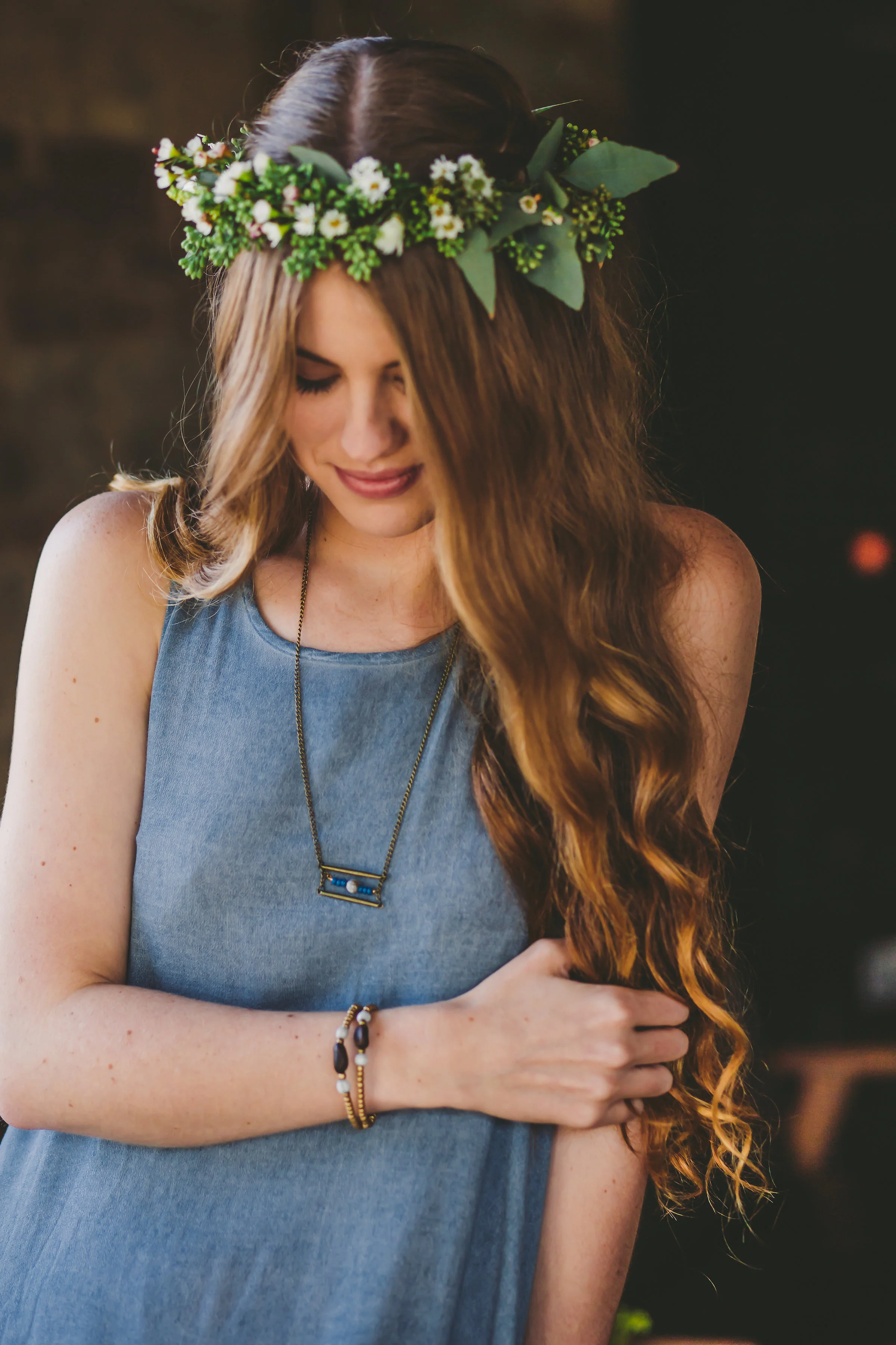 Naia necklace handmade in Costa Rica fair-trade jewelry