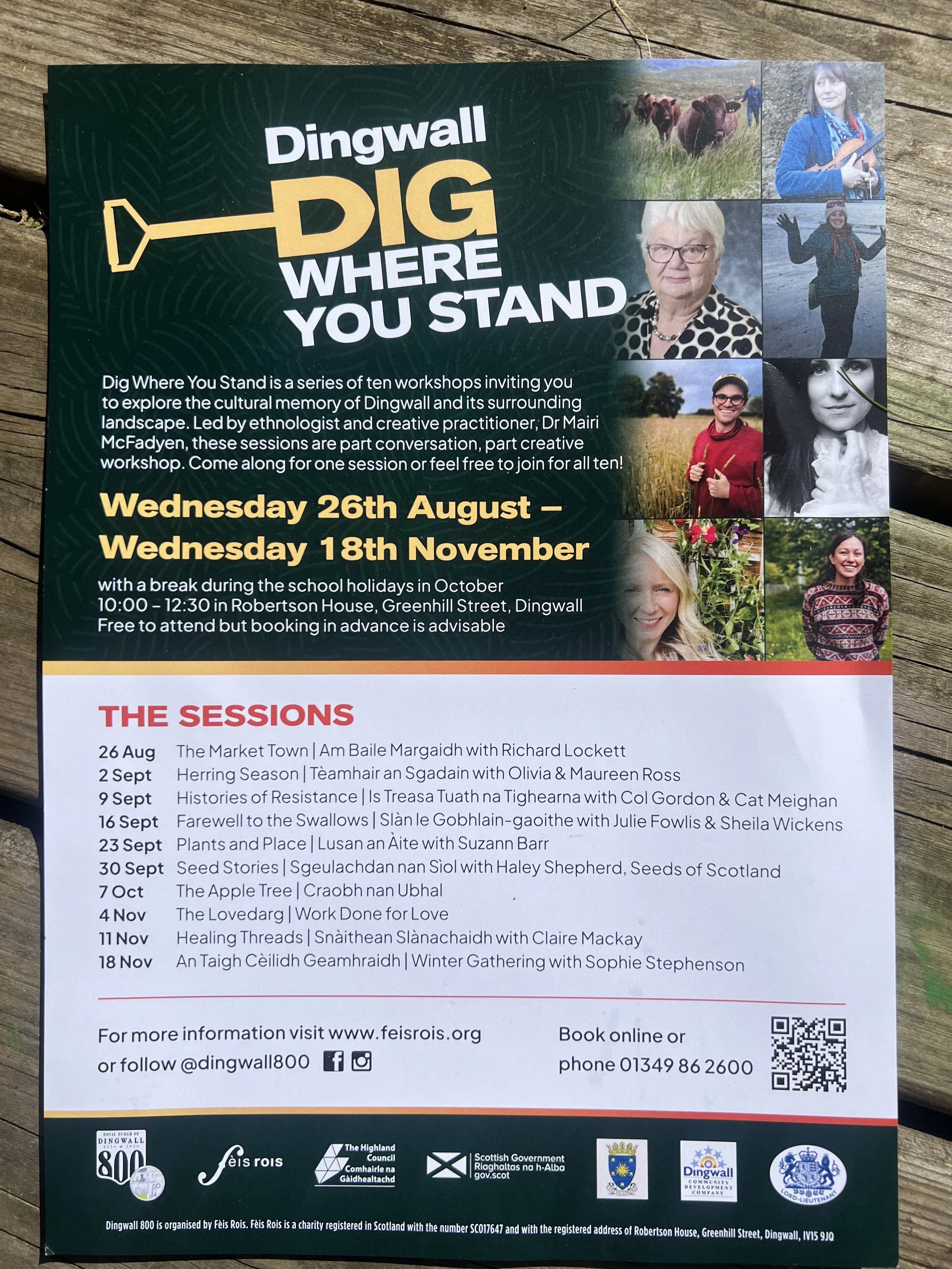 Creative Workshop Series: ‘Dig Where You Stand’ - Fèis Rois