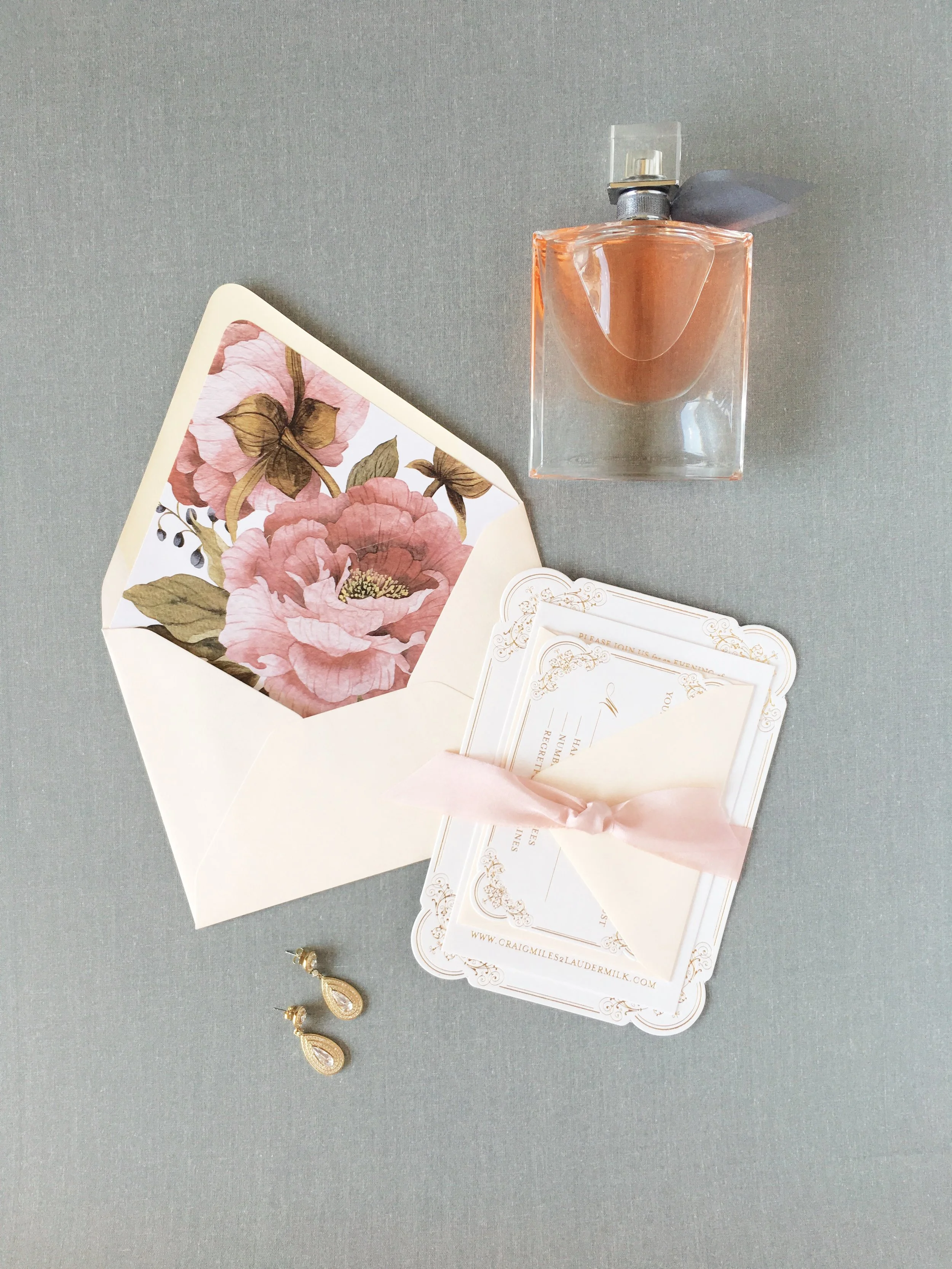 On Three Designs Wedding Invitation