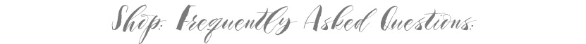 Frequently Asked Questions