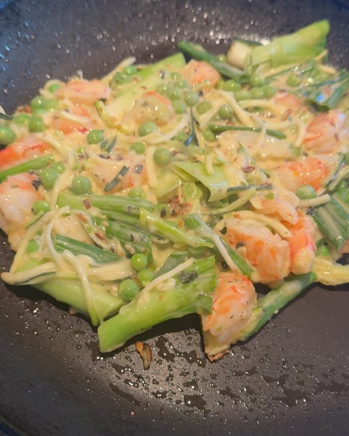 Shrimp and veggie pancake from this morning!