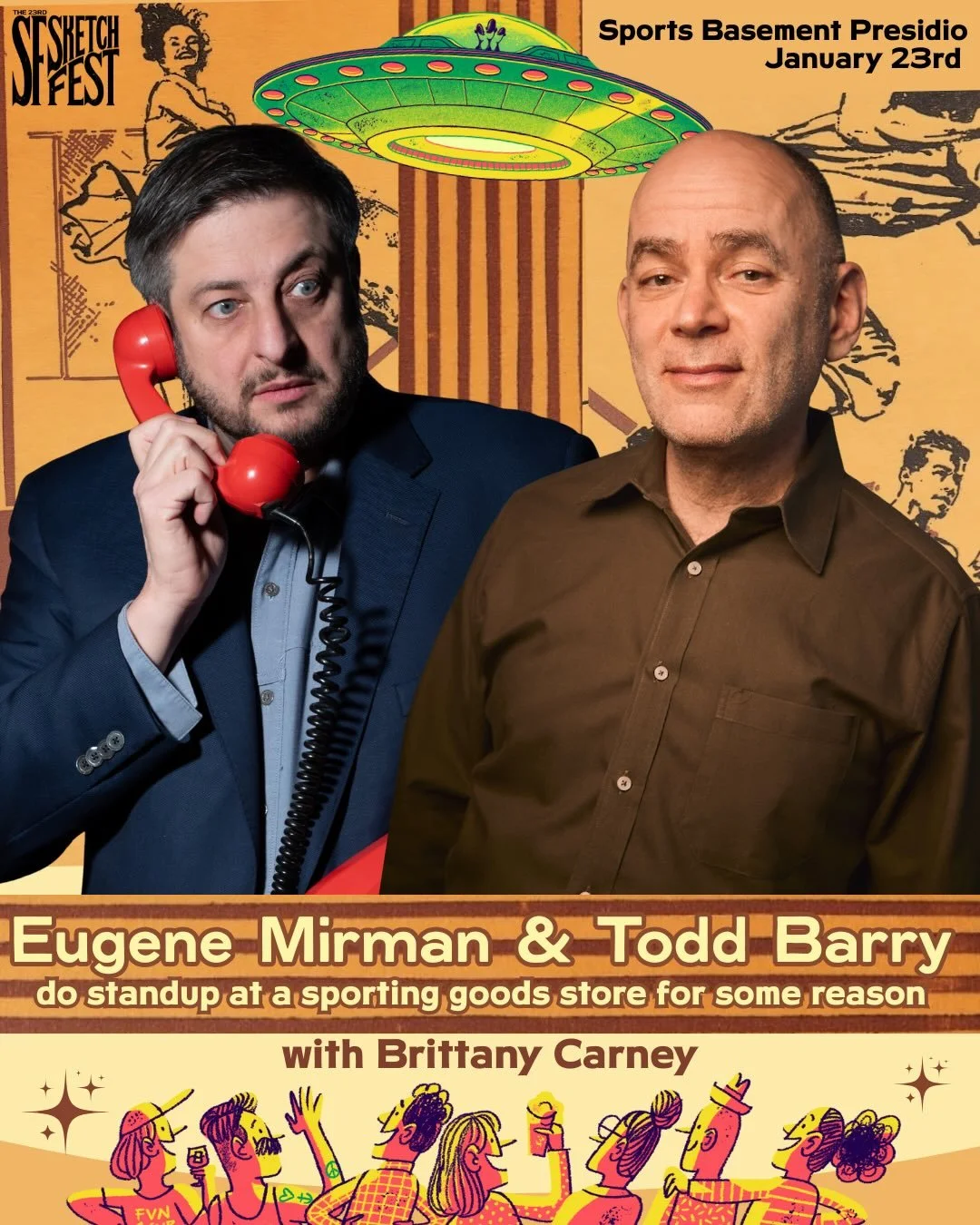 Hello people of SF! I am returning to @sf_sketchfest &mdash; one of the most enjoyable comedy festivals in the Lower 48, to co-headline two shows with the hysterical, medium-energy comedian beloved by @slash and countless others, @toddbarry. We&rsquo