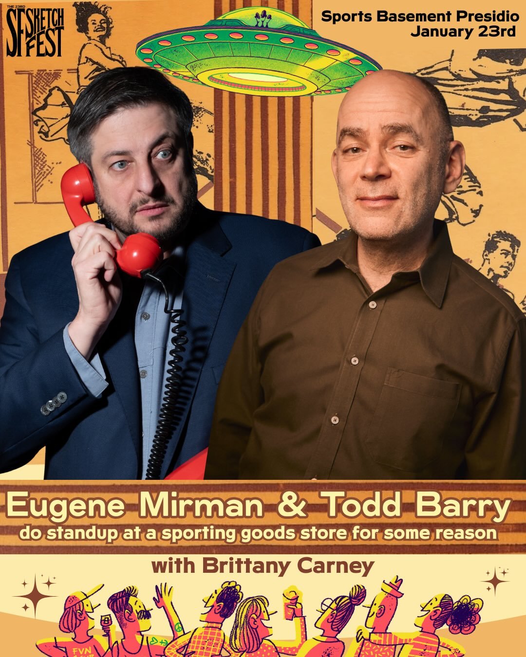 Hello people of SF! I am returning to @sf_sketchfest &mdash; one of the most enjoyable comedy festivals in the Lower 48, to co-headline two shows with the hysterical, medium-energy comedian beloved by @slash and countless others, @toddbarry. We&rsquo