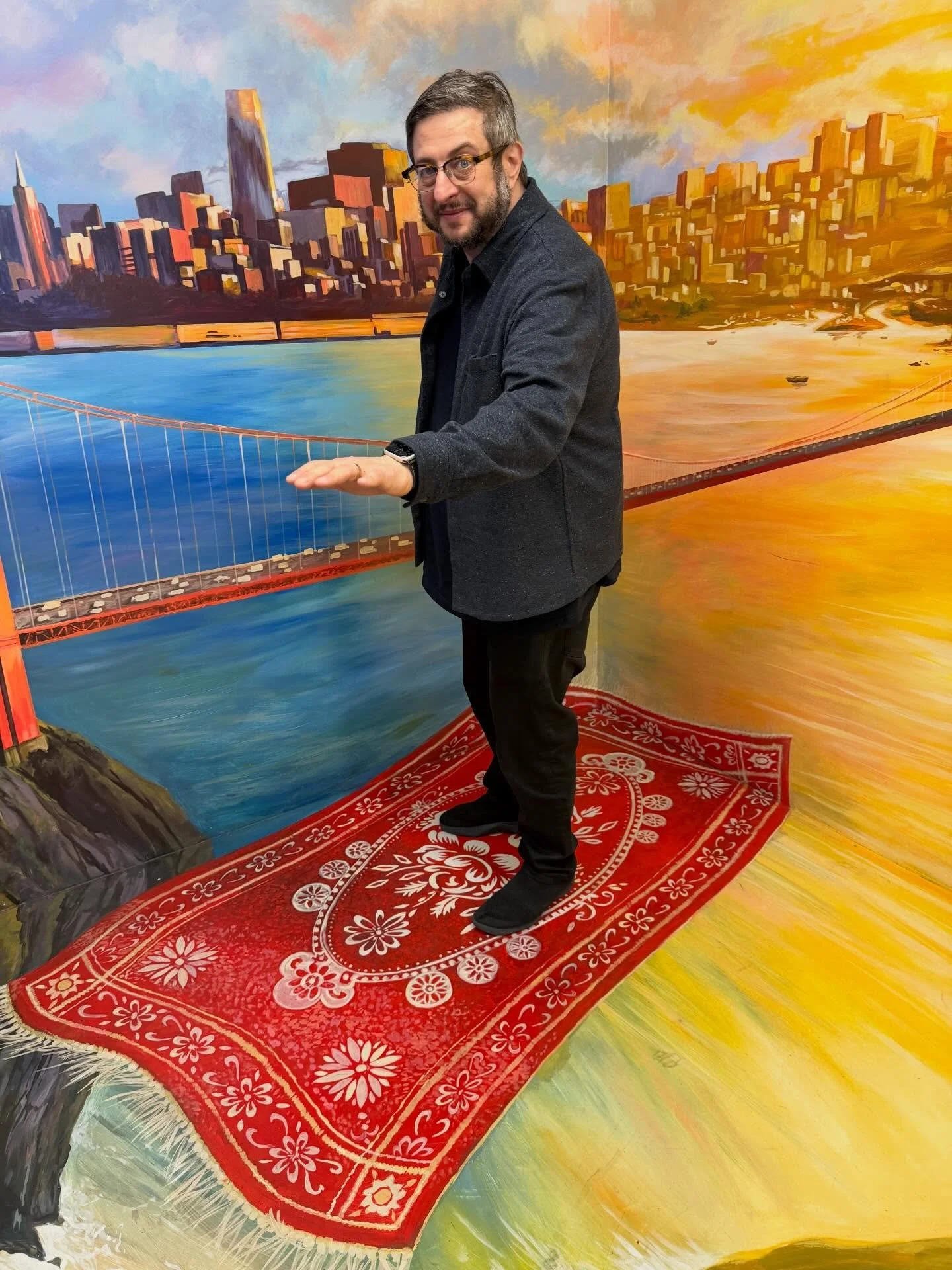 Thank you @sf_sketchfest for two super fun shows with @toddbarry! My original flight out was cancelled, but I found a way home I think. I also came across this odd food handler ID for myself/ Gene Belcher. I wanted to tell the woman at the store that