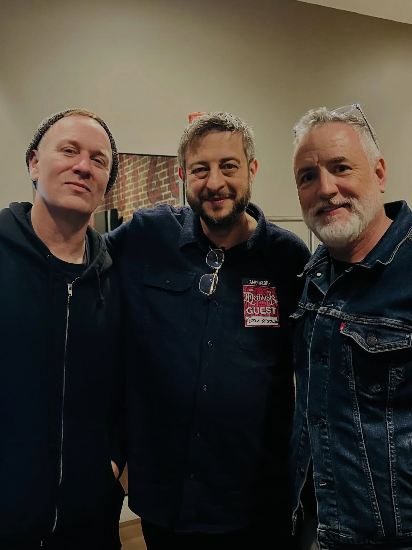 So great seeing the face-melting metal of @metalocalypse and @brendonsmall last night in Boston! About 28 years ago, Brendon and I were roommates in Somerville. Very fun to catch up and also a joy to hang out with @larrymurphyjr, the voice of Teddy, 