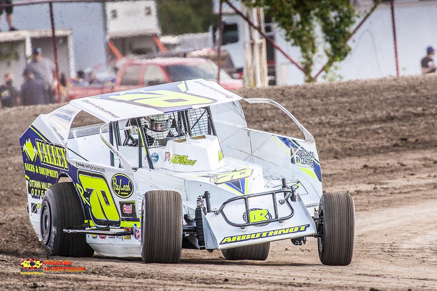  Ryan Arbuthnot. BOS. Eastern Ontario Eavestrough/Splash Well Drilling 358 Modified Feature Winner.  August 28, 2021 