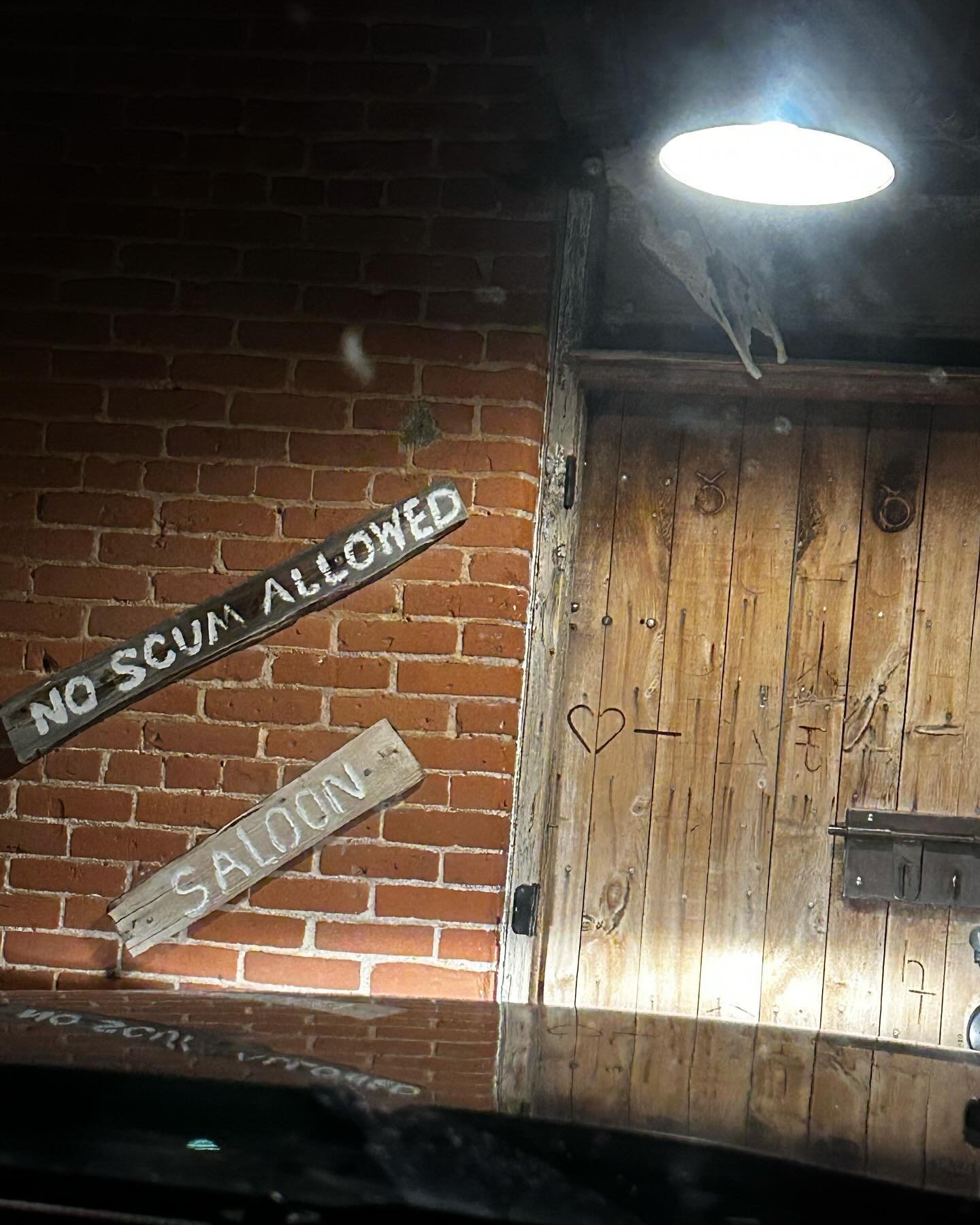 Have you been out to the No Scum Allowed Saloon in White Oaks, New Mexico ? They almost didn&rsquo;t let us in lol ! But then they were like &hellip; OK!! #newmexicotrue #lincolncounty #billythekidcountry #outlaws #nmtrue #livefree #freedom #breakawa