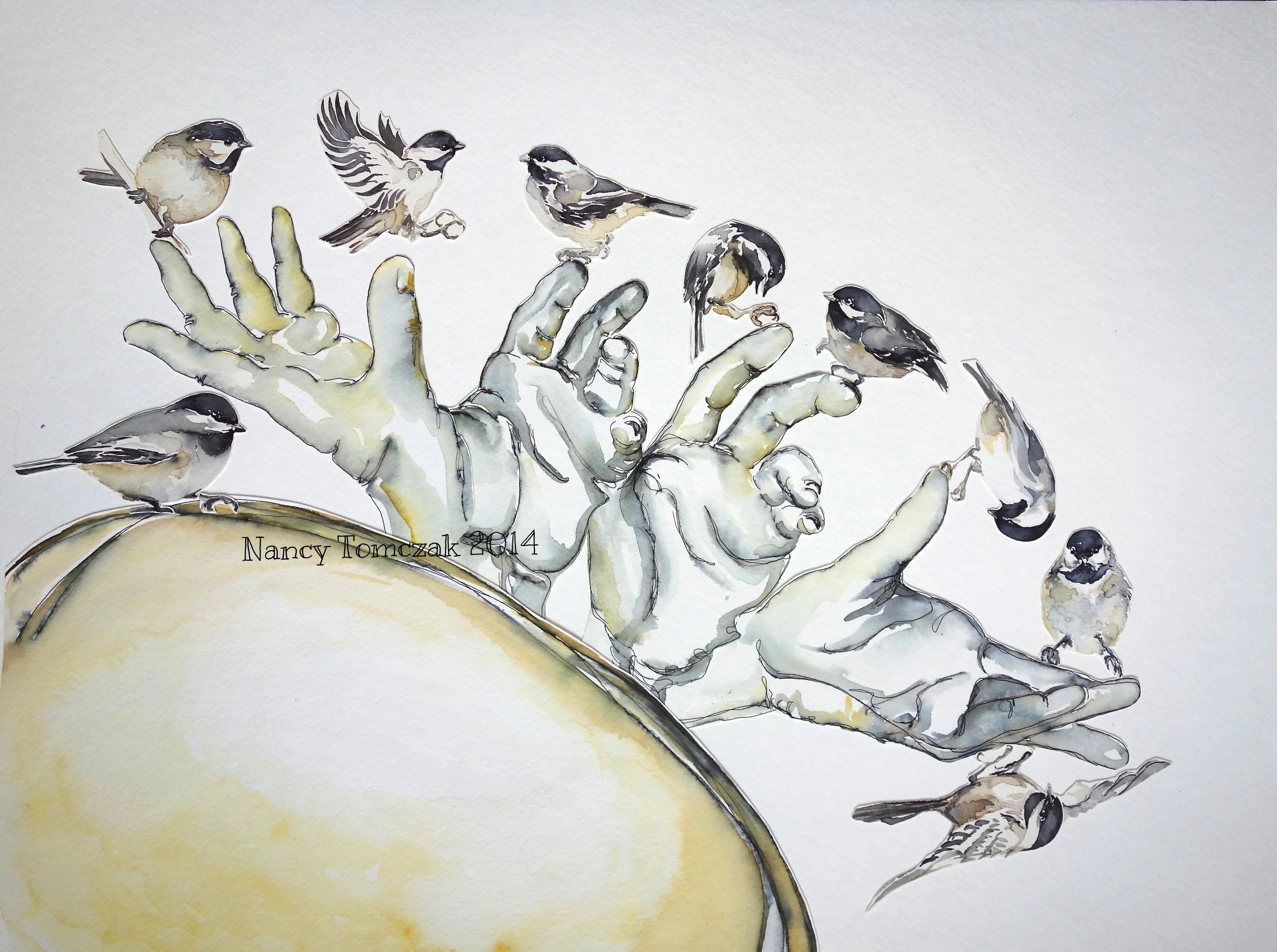 Chickadees In Motion