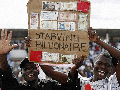  Hiperinflación en Zimbabue...cuando el dinero vale nada.