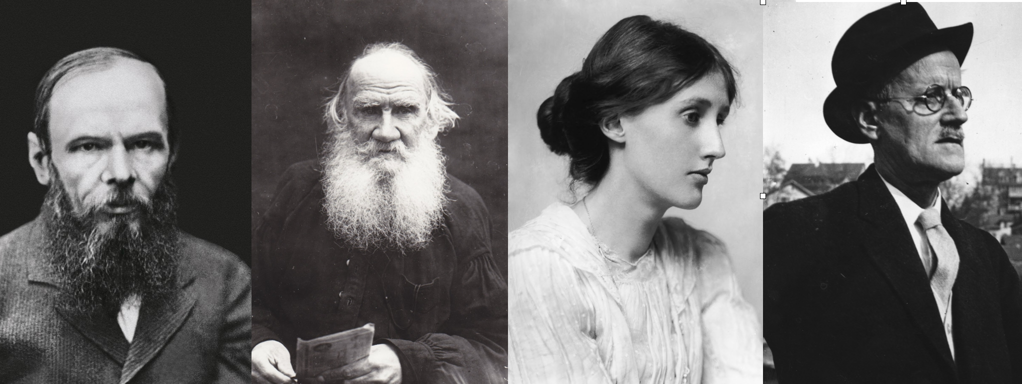  Dostoiesvki, Tolstoi, Woolf y Joyce