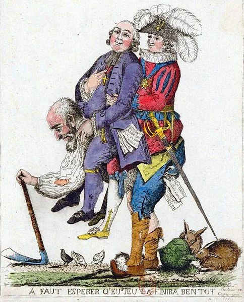 Los tres estamentos en Francia: clero, nobleza y el tercer estado