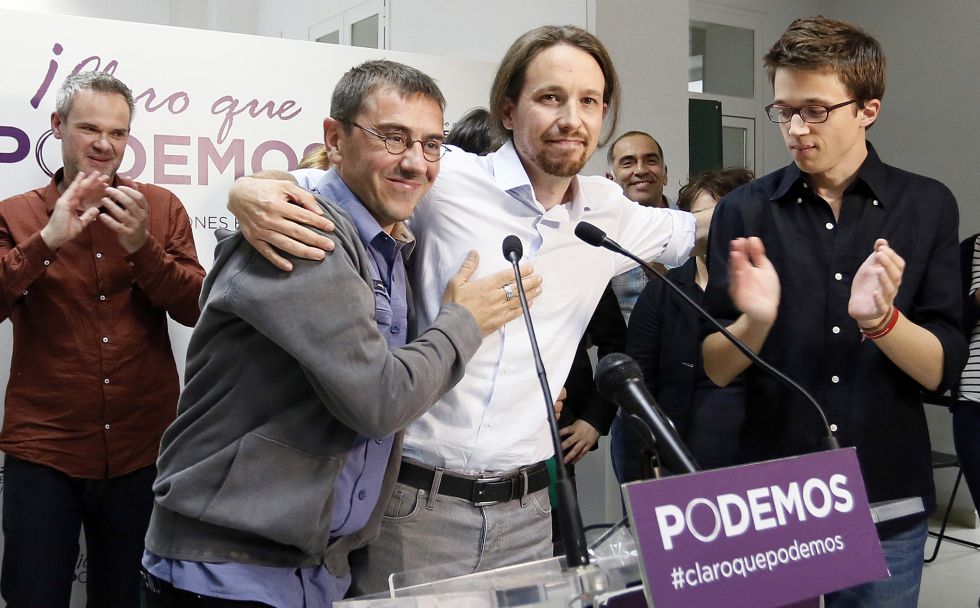 Monedero, Iglesias y Errejón