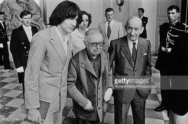 A. Glucksmann (1937-2015), R. Aron (1905-1983) y J. P. Sartre (1905-1980)