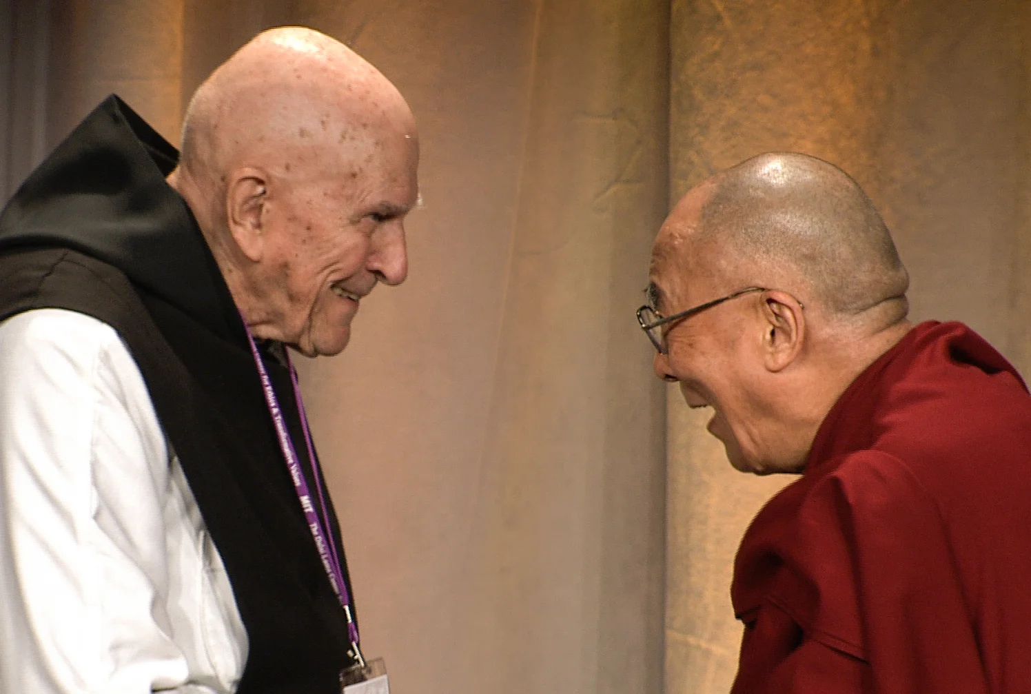 Thomas Keating y el Dalai Lama