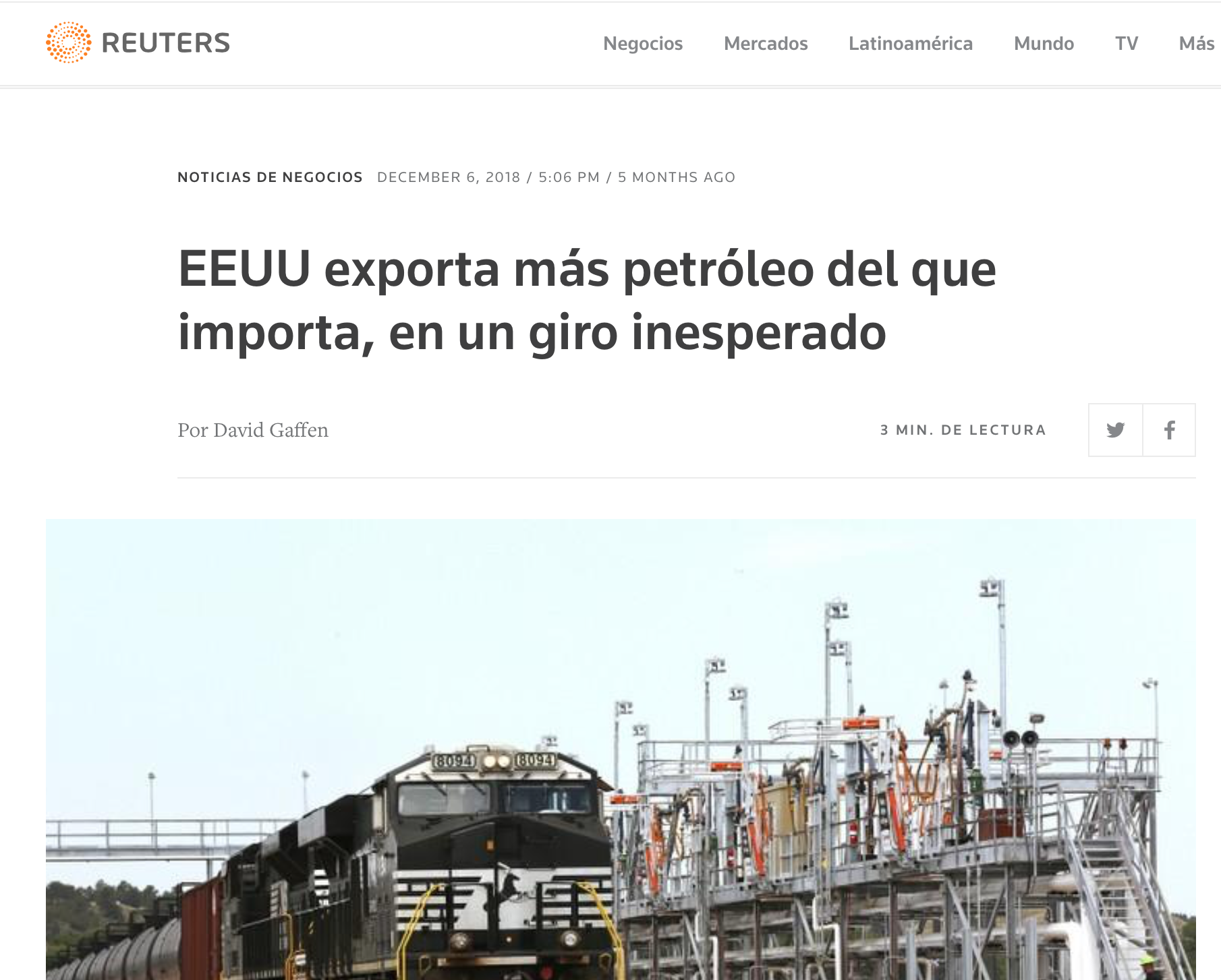 ¿Estados unidos sediento de petróleo extranjero? (2018)