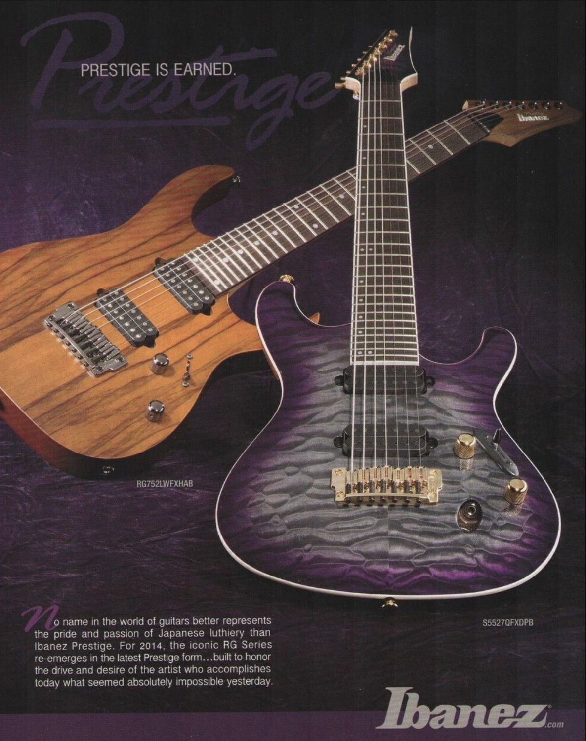 Obtenido de https://ibanez.fandom.com/wiki/Prestige_series