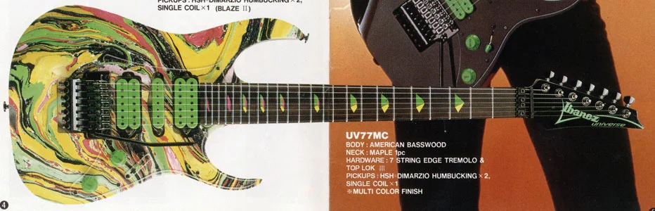 Obtenido de https://ibanez.fandom.com/wiki/UV77