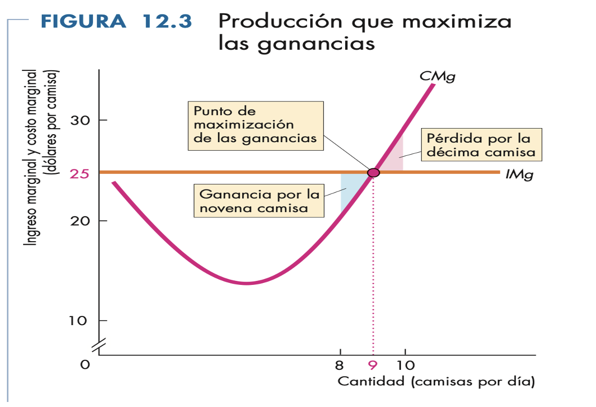 Analisis Marginal Gráfico De Costo Marginal De Ingreso Marginal
