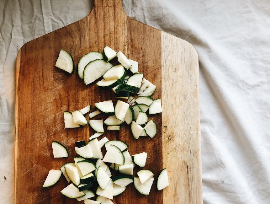 chop up veggies
