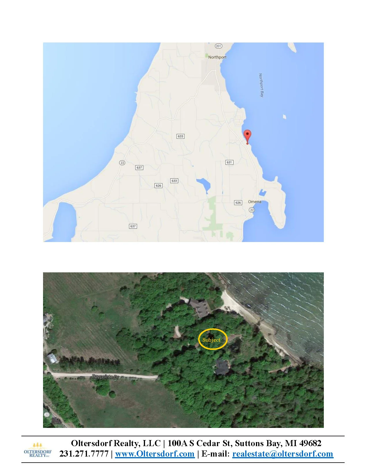 7156 N W Bay Shore Drive, Northport, MI Vacant waterfront lot for sale by Oltersdorf Realty LLC Marketing Packet (5).jpg