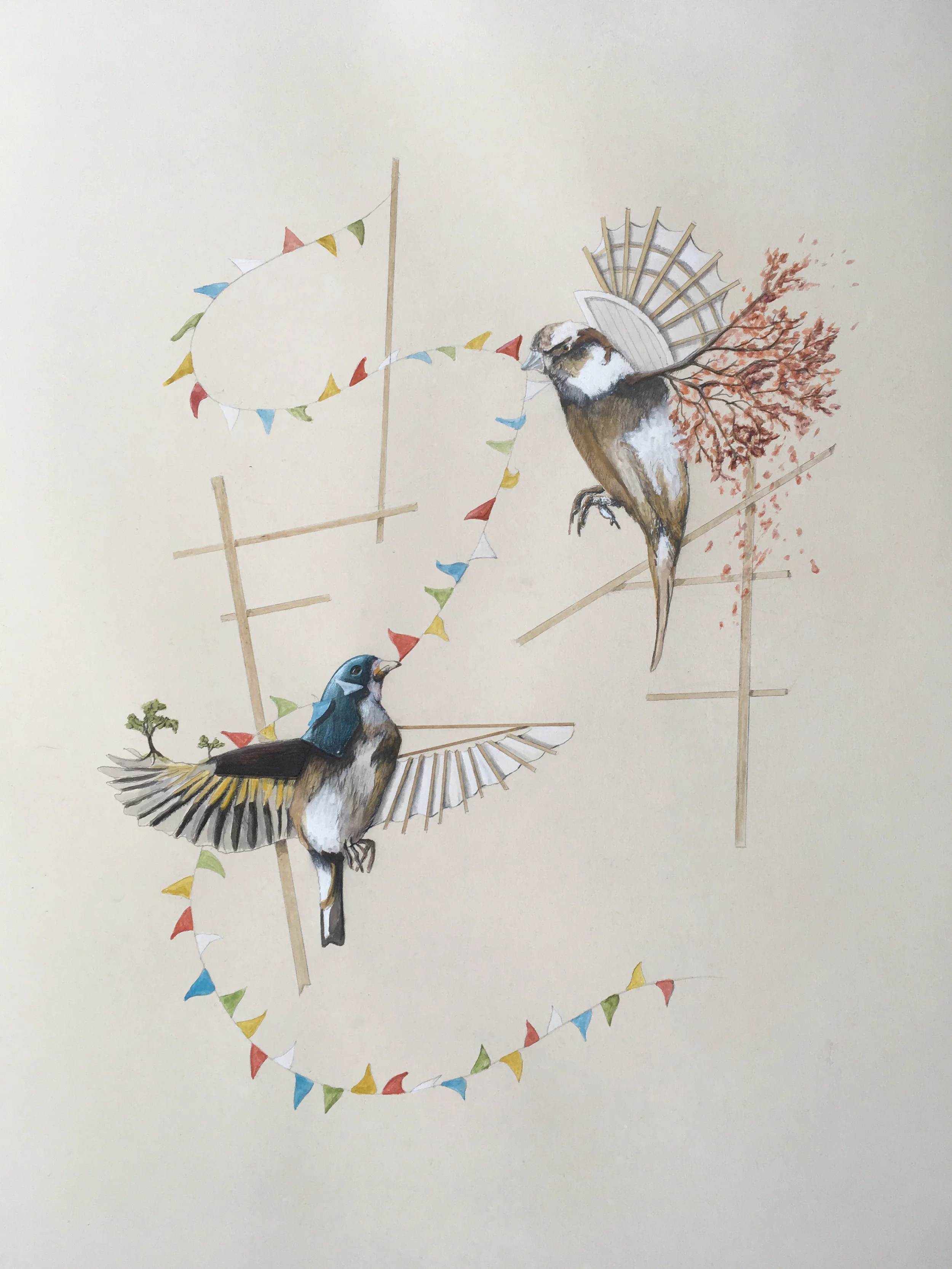 Anima Gouache on paper 2018
