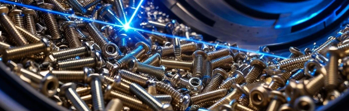 Laser reinigen van bulkgoederen