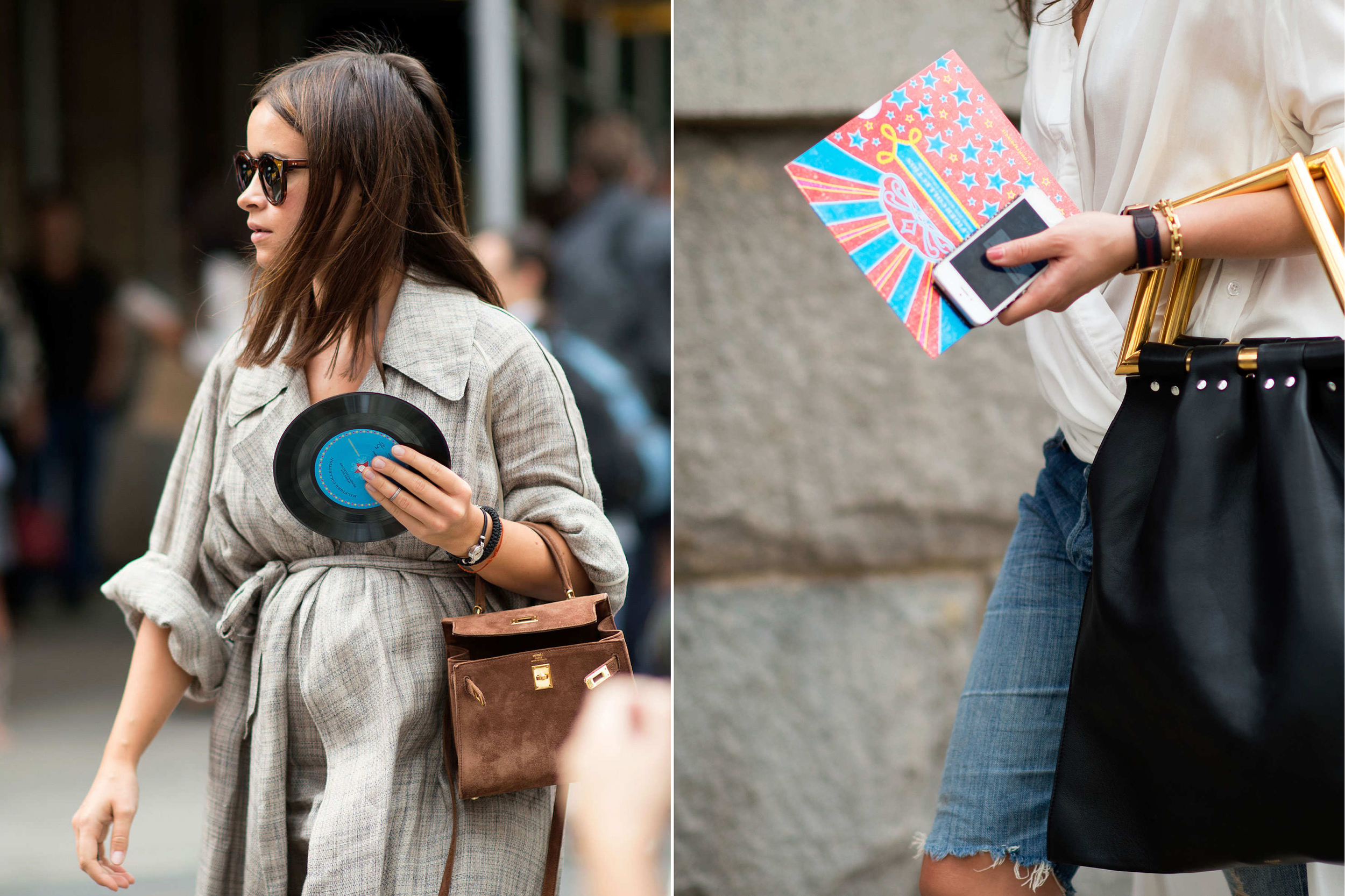   Miroslava Duma  and  Irina Lakicevic  accessorizing in melody. 